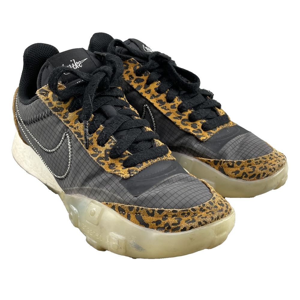 Nike Waffle Racer 2X Shoe Women 7.5 Leopard Streetwear Athleisure Maximalist 90s
